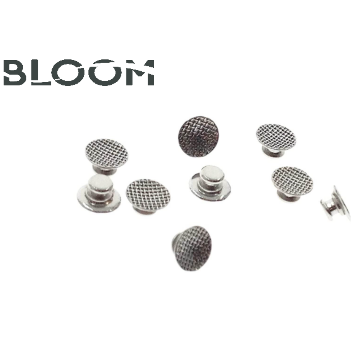 Botones linguales metálicos redondos c-10 Bloom