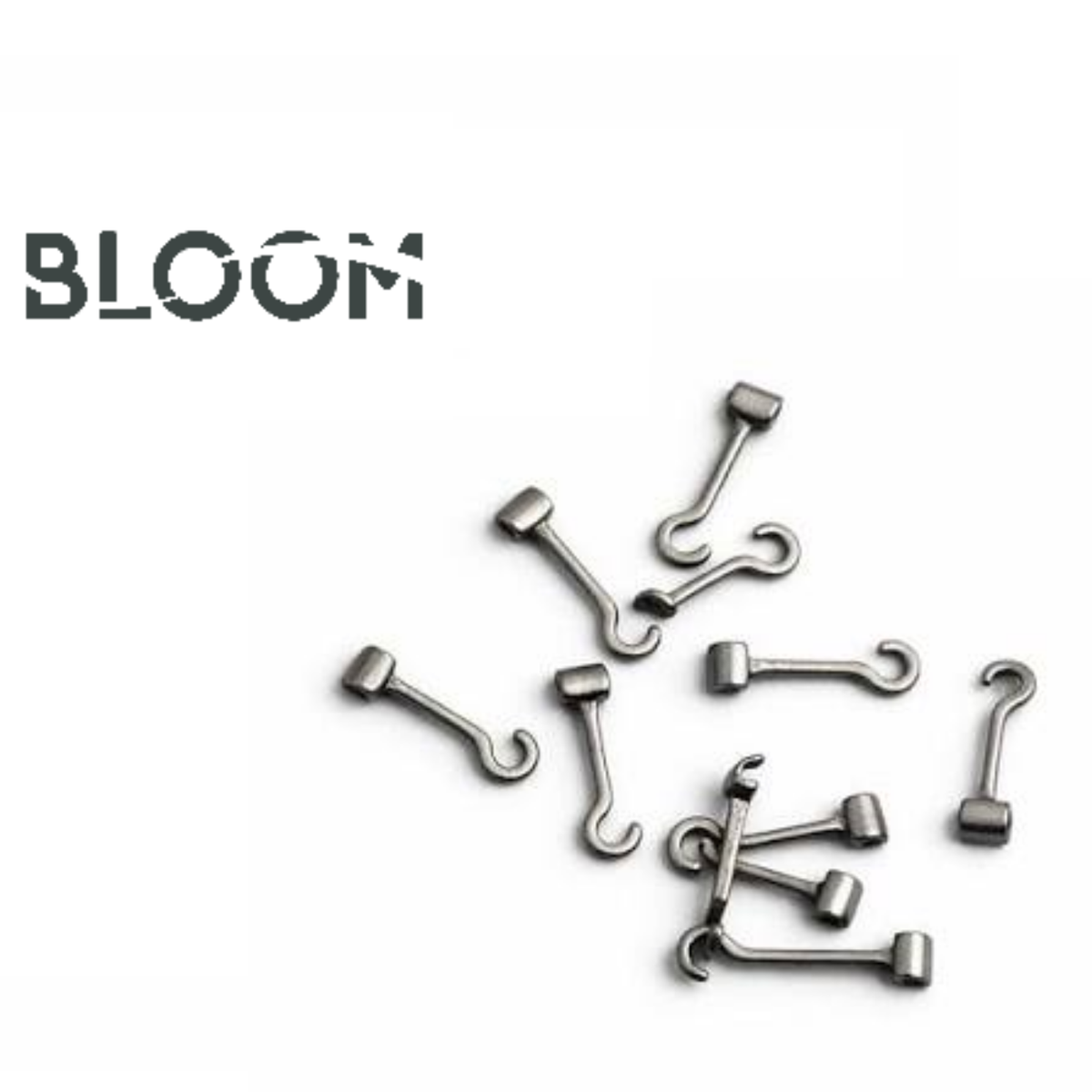 Hooks Crimpables Curvos  c-10 Bloom